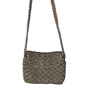 The Sak Mini Crochet Crossbody Purse w/ Braided Strap